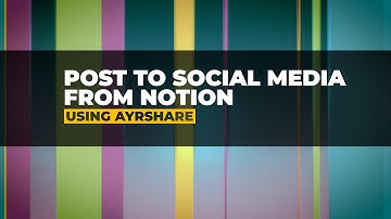 Post to Your Social Media From Notion