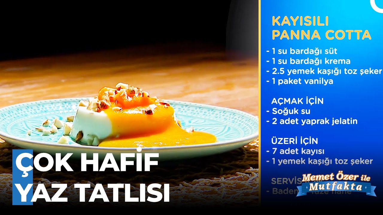 Kayısılı Panna Cotta Tarifi – Memet Özer ile Mutfakta 399. Bölüm