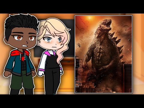 Spider-Verse React To Godzilla | Gacha react
