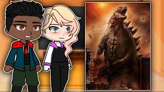 Spider-Verse React To Godzilla | Gacha React