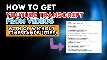How to Get Transcript from YouTube Video With or Without Timestamps (Free) #tutorial