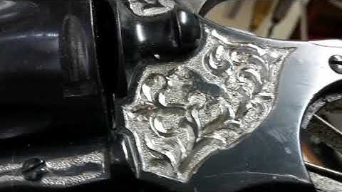 Engraving Colt Python. 357