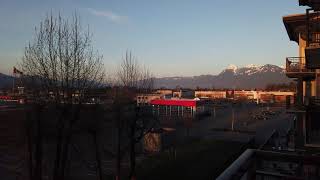 Canada Flag and Mt Cheam
