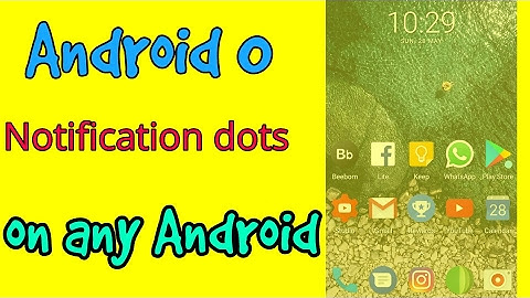 How to get android O notification dots