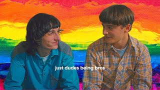 stranger things 4 but it's just mike and will being gay for each other