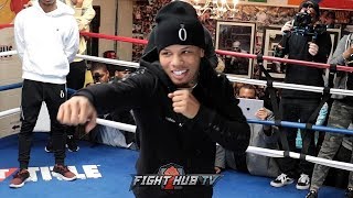 GERVONTA TANK DAVIS SHAKES OUT, SHADOW BOXES DAYS AWAY FROM HUGO RUIZ FIGHT