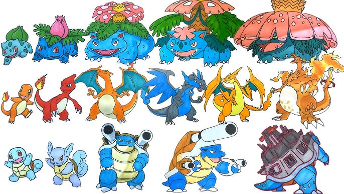 Pokémon: Artista mostra como seria Charmander e Bulbasaur se eles fossem do tipo  Sombrio - Millenium