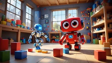 Two Tiny Robots Build a Tower | Construction Song for Kids | Fun STEM Rhyme for  Preschoolers