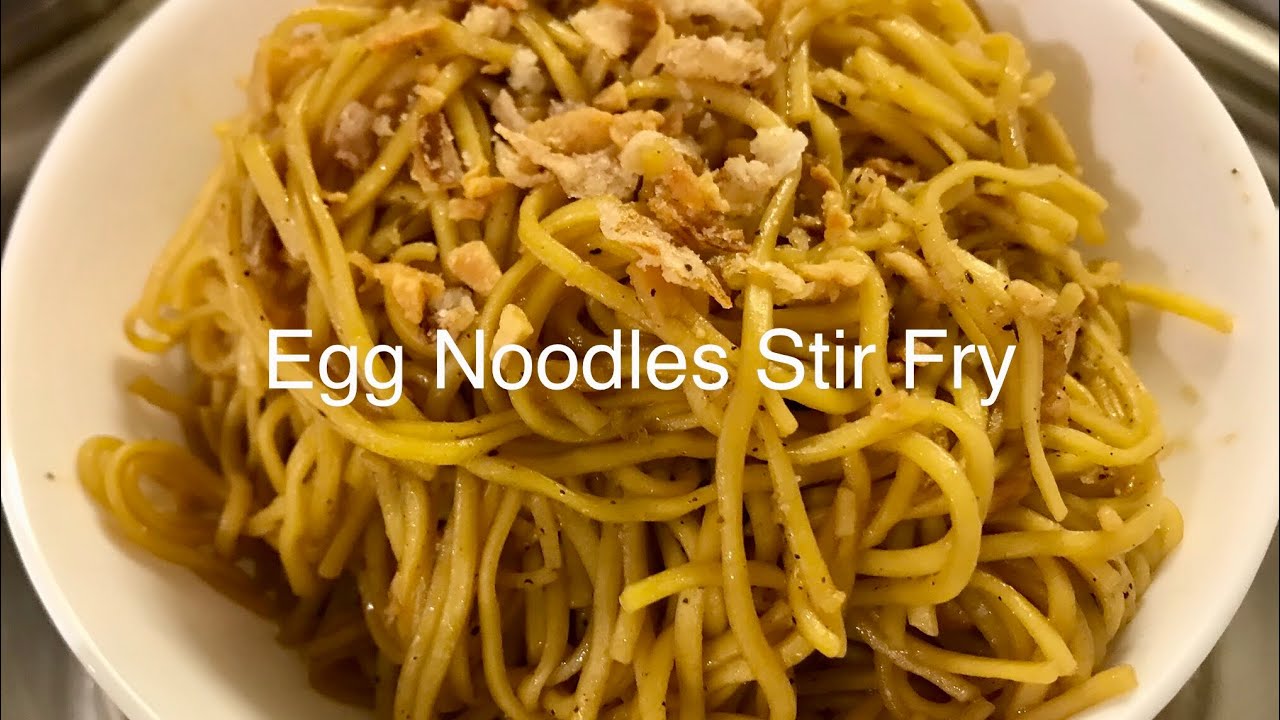 Egg Noodles Stir Fry YouTube