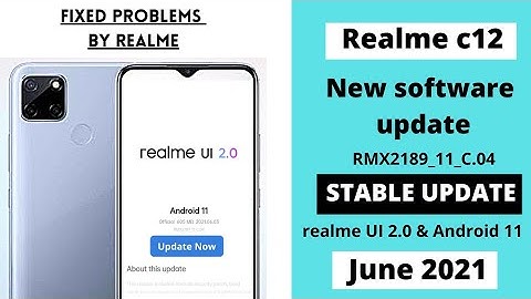 realme c12 new software update fixed all problems of stability | Android 11 and Realme UI 2.0