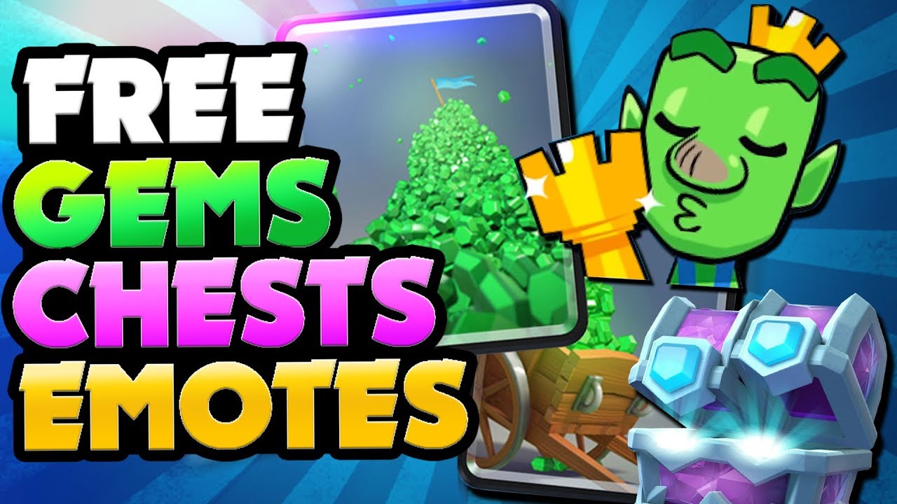NEW FREE EMOTES, GEMS, GOLD & CHESTS FOR CRL! | Clash Royale | HOW TO GET  FREE STUFF! - 