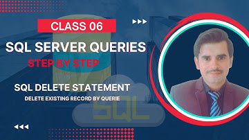 SQL Server Class 6 - SQL Delete Statement | Delete existing record Urdu / Hindi