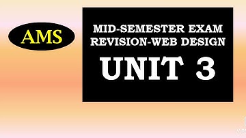 Web Design unit 3 Revision