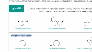 Stereochemistry (31): How to Calculate Number of Possible Stereoisomers – Computing Stereoisomers