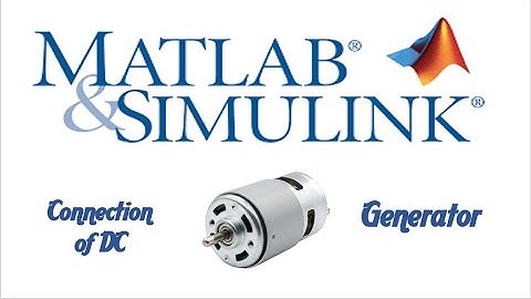 DC generator MATLAB Simulink