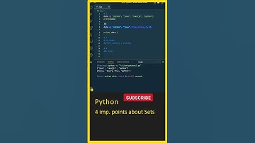 Python Interview Questions, Python Sets (4 Points), Python In Telugu, Python For Beginners #shorts