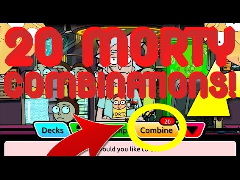 Pocket Mortys - 20 Combinations! Amazing New High Level Mortys + Using New Mortys!