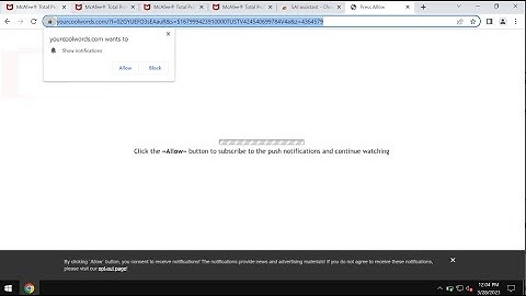 Yourcoolwords.com web push notifications - how to remove?