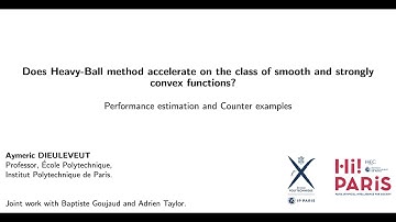 Provable non-accelerations of the heavy-ball method by Aymeric Dieuleveut