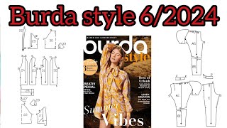 Burda style 6/2024 , full preview and complete line drawings 👌🏼 ♥