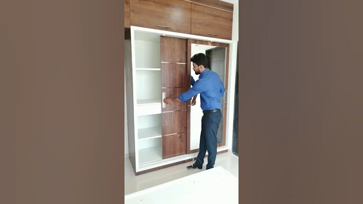 Sliding Wardrobe with Mirror Design | Big Sliding Mirror |#slidingwardrobe#shorts#youtubeshorts