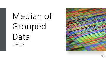 Median from Grouped Data | Lecture 6 | Statistics for Economist 804 | Business Statistics | #median
