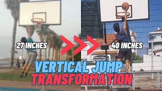 HOW I GOT A 40 INCH VERTICAL | vertical jump progress 2020-2023