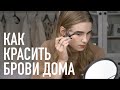 КАК Я ОТРАСТИЛА БРОВИ | Чем крашу | Крашу брови на камеру!