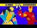 X-Men VS Avengers: Who Wins The Marvel Fight To The Death Tournament - Funny Animation