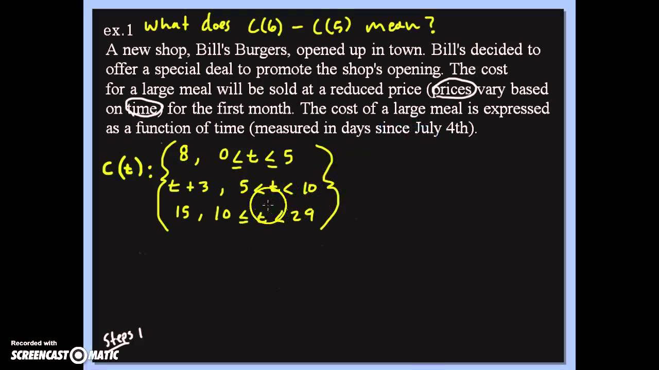 piecewise function problem solving examples