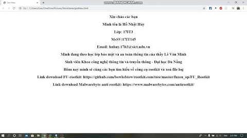 Bảo mật và an toàn thông tin - Công cụ rootkit và xoá file log