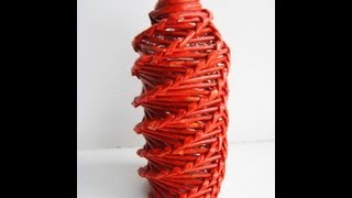 ▬►Спиральное плетение из газет. Часть 2. / Spiral weaving ▬►Спиральное плетение из газет. Часть 2. / Spiral weaving