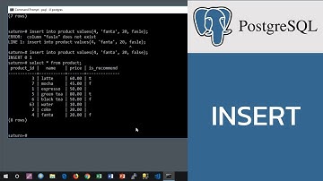 สอน PostgreSQL: การใช้ insert ในการเพิ่มข้อมูลเข้าในตาราง