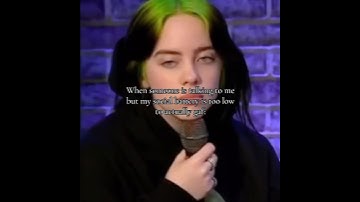 She looks so bored😭 #billieeilishcore #billieeilish #popsinger #tiktok  #fyp #vrial #real