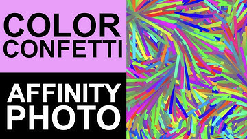 How To Create Color Confetti Brushes In Affinity Photo For Beginners