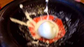Non-Newtonian fluid in a subwoofer = dancing flubber monster