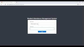 Student Attendance Management System using PHP/MySQLi