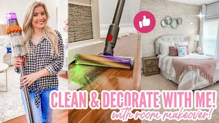✨ CLEAN & DECORATE WITH ME | NEW BEDROOM MAKEOVER TRANSFORMATION | CLEANING MOTIVATION | Love Meg