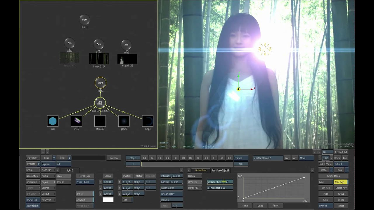 Relighting: Lens Flare and Rays Objects