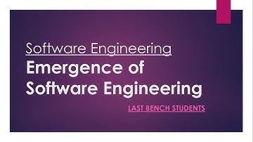 Emergence of Software Engineering| More useful content in description👇| @LastBenchStudents3 #video