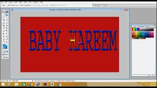 31 How To Edit Work Photo Text Name Many Color full Font  in  Adobe Photo Shop Part 31 #babyhareem