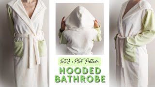 Hooded Bathrobe Sewing DIY + PDF Pattern