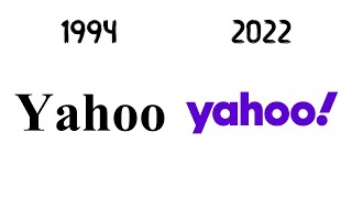 Yahoo logo evolution! (1994 - Present) #shorts