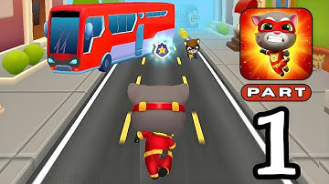 Talking Tom Hero Dash - Part 1 New Android iOS Mobile Walkthrough Gameplay Video