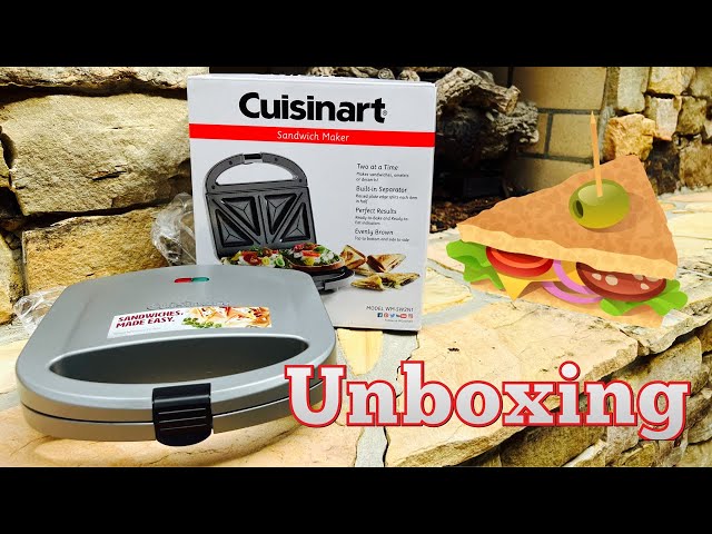 Cuisinart Sandwich Maker Unboxing & Review