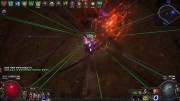 POE 3.25) Warden Scourge Arrow of Menace Uber Exarch pattern skip