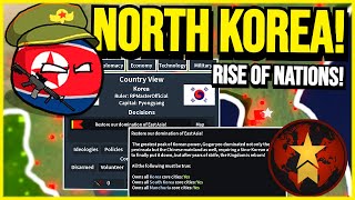 NORTH KOREA Takes CHINA and FORMS AN EMPIRE in RISE OF NATIONS.. (Roblox)