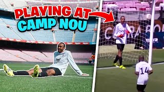 PLAYING AT THE CAMP NOU | Barcelona Stadium Vlog