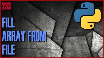 PYTHON EXERCISES - Fill array from text file - Input/Output