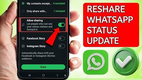 Fix Whatsapp Status Allow Sharing Option Not Showing Problem New Update 2025 |